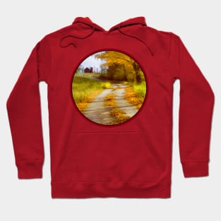 Country Road with Barn Hoodie